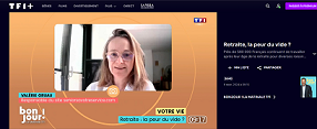 Matinale de TF1 et seniors a votre service, sur la retraite